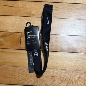 Nike Black Lanyard with White Accents